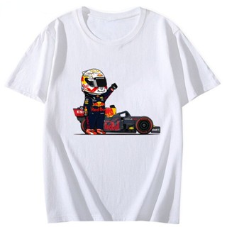 เสื้อยืด พิมพ์ลาย Mini F1 Kawaii Automobile สําหรับผู้ชาย