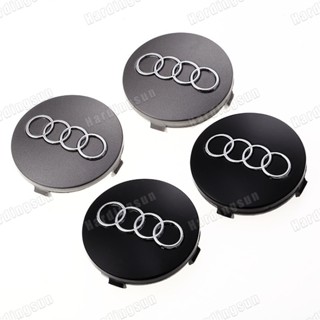 ฝาครอบดุมล้อรถยนต์ ลายตราสัญลักษณ์ Audi 60 มม. สําหรับ Audi 4 ชิ้น