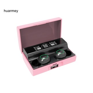 Huarmey XG01 ชุดหูฟังสเตอริโอไร้สาย บลูทูธ 51 หน้าจอดิจิทัล ควบคุมสัมผัส เบสอินเอียร์ สําหรับออกกําลังกาย เล่นกีฬา