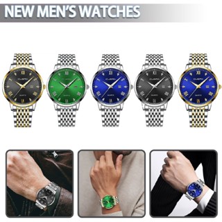 New Men Luxury Watch Stainless Steel Quartz Analog Wrist Watch Sport Waterproof