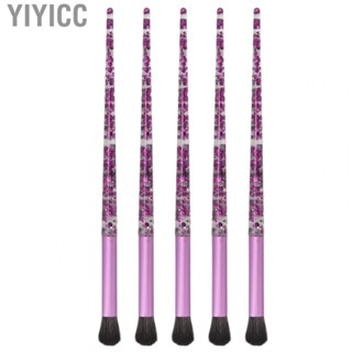 Yiyicc Eyeshadow Brushes Set Clean Easily Glitter Handle Precise Nose Shadow Professional for  Home