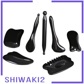 [Shiwaki2] แผ่นกัวซา แบบพกพา สําหรับนวดใบหน้า คอ หลัง 7 ชิ้น