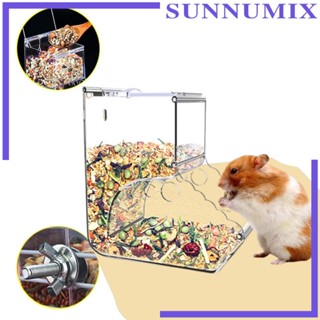 [Sunnimix] เครื่องให้อาหารหนูแฮมสเตอร์อัตโนมัติ พร้อมตัวยึด ขนาดเล็ก สําหรับหนูแฮมสเตอร์ หนูตะเภา ชินชิล่า เกอร์บิล เม่น เฟอร์เรท