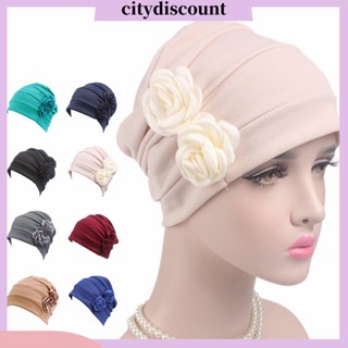 &lt;citydiscount&gt; หมวกบีนนี่ แบบนิ่ม ลายดอกไม้ ระบายอากาศ ใส่สบาย สําหรับผู้หญิง