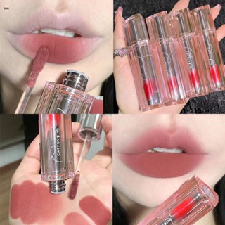 Cappuvini ลิปกลอส Matte Lasting Non-stick Cup Lipstick Lip Mud Whitening Lip Glaze Student Party Transparent Tube Lip Glaze nuuo