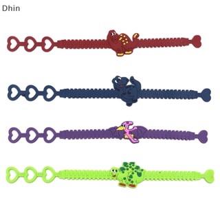 [Dhin] 1pcs Dinosaur Party Rubber Bracelet Baby Shower Tropical Birthday Party Decorations Kids Gifts Safari Jungle Party Decoration COD