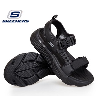 รองเท้าแตะลําลอง รุ่น Skechers MAX CUSHION GOGA MAX Velcro ขนาดใหญ่ สําหรับผู้ชาย ไซซ์ 40-45