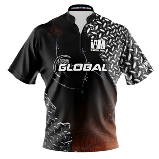 เสื้อโปโล 3D พิมพ์ลายโบว์ลิ่ง 900 Global DS 1505-9G