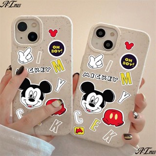 เคสโทรศัพท์มือถือ แบบนิ่ม ลายมิกกี้ กันกระแทก สําหรับ Apple Iphone 14pro 11max 13plus 7 128 U2UY