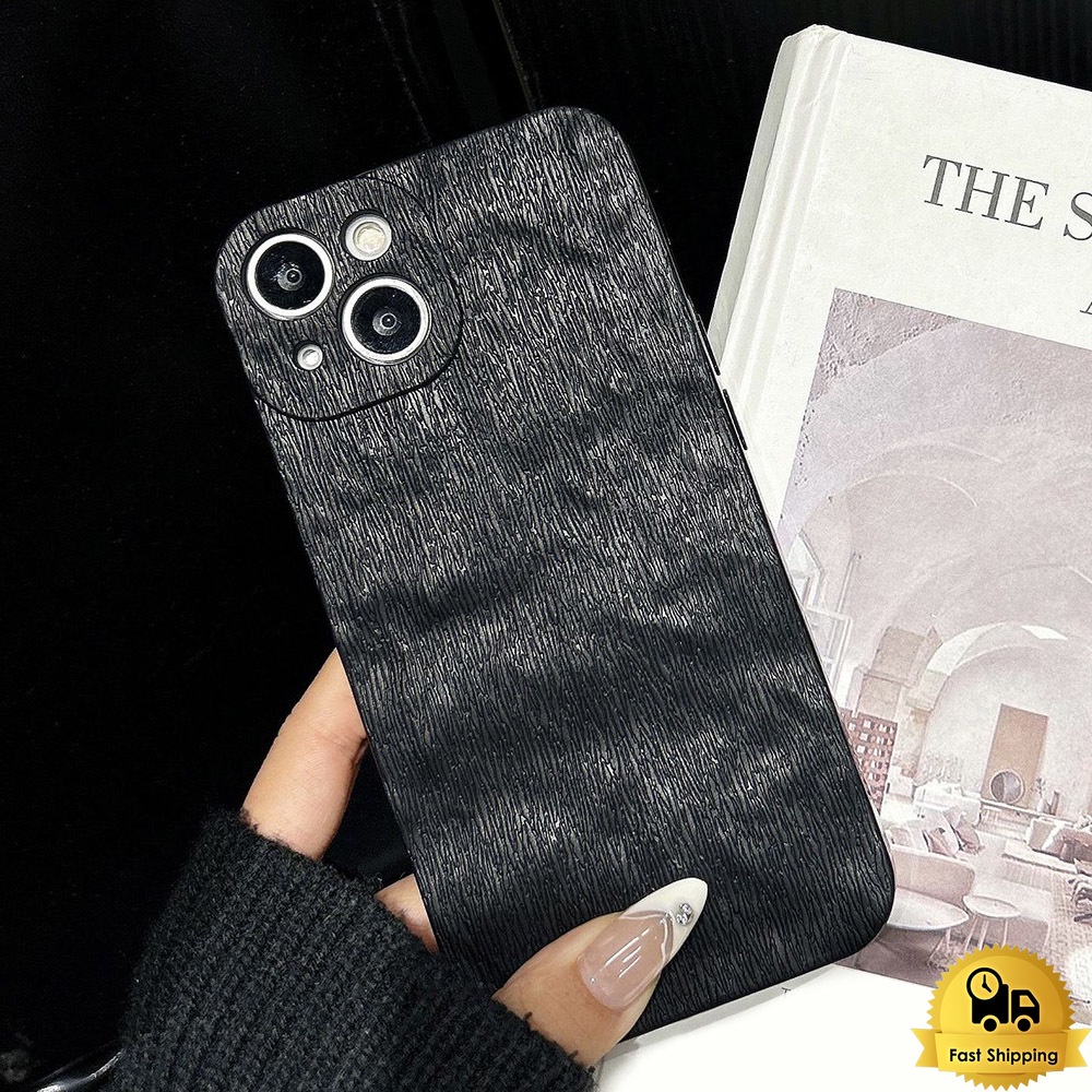 สำหรับเคสไอโฟน11 เคสโทรศัพท์ สำหรับไอโฟน 11 12 13 14 Pro Max ธารน้ำแข็ง TPU สีดำและสีขาว เปลือก ฝาครอบป้องกันการกระแทก