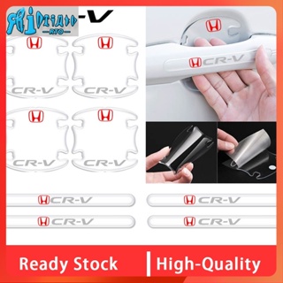 สติกเกอร์ใส ป้องกันรอยขีดข่วน สําหรับติดมือจับประตูรถยนต์ Honda CRV CR-V