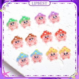 ♕ 20pcs Nail Art Mushroom Star Kirby Jewelry Pink Tender Three-dimensional Resin Japanese Nail Decoration Manicure Tool For Nail Shop 6 Designs UPBEST