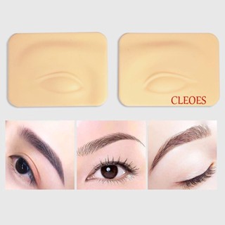 Cleoes ซิลิโคนสังเคราะห์ กึ่งถาวร สําหรับฝึกสักใบหน้า 1 คู่