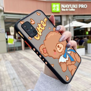 เคสซิลิโคนนิ่ม แบบใส ขอบสี่เหลี่ยม กันกระแทก สําหรับ Samsung A71 4G A71 5G