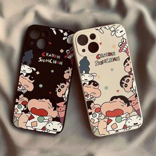 เคสโทรศัพท์มือถือ ซิลิโคนนุ่ม กันรอยหน้าจอ ลายการ์ตูนชินจังน่ารัก สําหรับ Oppo A5s A15 A16 A9 A11x A54 A55 A77 A73 A92s A93 A95 F9 F11 F12 F17PRO