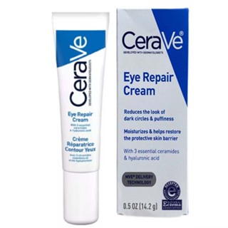 CeraVe Eye Repair Cream 0.5 oz for Dark Circles Under Eyes and Puffiness, 0.5oz / 14.2gram