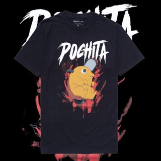 คนคลั่งทำโลหะ Pochita เสื้อยืดร็อค S-5XL