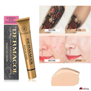 Dermacol รองพื้น คอนซีลเลอร์ เนื้อแมตต์ กันน้ํา ปกปิดรอยสัก สิว 30 มล.