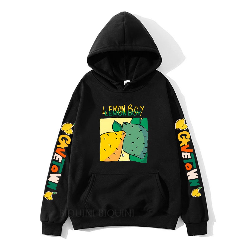 Cavetown Lemon การ์ตูน Hoodies สําหรับแฟนๆ Mens การ์ตูนกราฟิก Hooded Music Pullovers ชาย