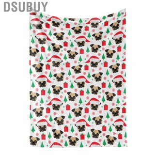 Dsubuy Christmas Pet Pattern  Comfortable Skin Friendly Printing Decoration for Sofa Office