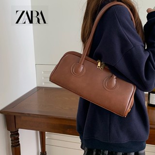 Zara กระเป๋าสะพายไหล่ แบบพกพา แฟชั่นเรโทร สําหรับผู้หญิง