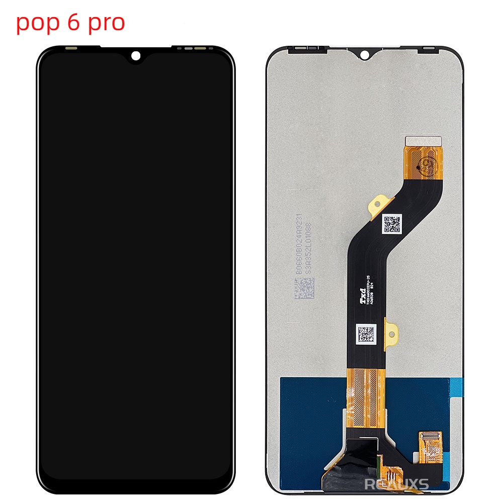 6.56 "สําหรับ Tecno POP 6 Pro BE8 จอแสดงผล LCD Touch Screen Digitizer Assembly POP6 Pro BE8i