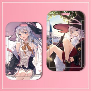 กระเป๋าใส่นามบัตร ลายการ์ตูนอนิเมะ Wandering Witch: The Journey of Elaina สําหรับนักเรียน