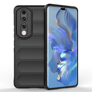 สําหรับ Honor 90 / 90 Pro เคส ELVEV กันกระแทก ล้างทําความสะอาดได้ ผิวนุ่ม TPU เคสพร้อมการป้องกันเลนส์