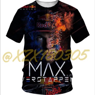 (ทั้งหมดในสต็อก Xzx180305) เสื้อยืด พิมพ์ลาย red bull f1 Racing 3D 22