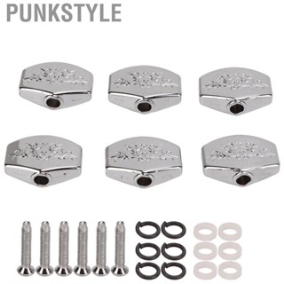 Punkstyle 6Pcs Guitar Tuning Peg Tuners Button Machine Head Replacement Buttons Knob BS3