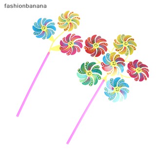 [fashionbanana] ใหม่ พร้อมส่ง กังหันลม ลายการ์ตูน 3D หลากสี สําหรับตกแต่งบ้าน สวน 1 ชิ้น