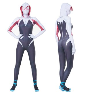 ชุดจั๊มสูทคอสเพลย์ Spiderman Zentai Superhero Gwen Stacy