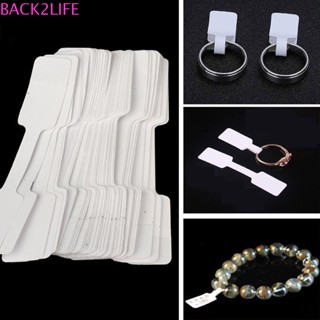 Back2life สติกเกอร์แท็กเปล่า สําหรับติดตกแต่งสร้อยคอ สร้อยข้อมือ แหวน