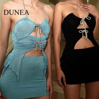 Dunea ชุดเดรส บอดี้คอน เปิดหลัง สไตล์ยุโรป