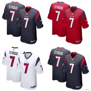 เสื้อกีฬาแขนสั้น ลายทีมชาติฟุตบอล NP2 2023 NFL Houston Texans Jersey First Round Pick CJ Stroud พลัสไซซ์ PN2