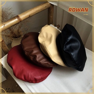 Rowans หมวกเบเร่ต์ หมวกบีนนี่ ให้ความอบอุ่น สไตล์ฝรั่งเศส สําหรับผู้หญิง