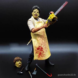 โมเดลฟิกเกอร์ Neca Texas Chainsaw Skin Face Ghost Jason Moonlight Panic ขนาด 23 ซม. สําหรับตกแต่ง