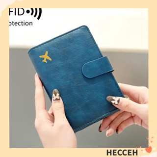 Hecceh กระเป๋าสตางค์ อเนกประสงค์ สําหรับใส่หนังสือเดินทาง บัตรเครดิต เอกสาร RFID