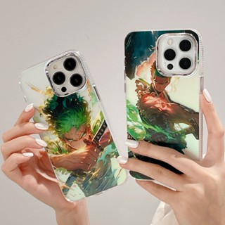 เคสโทรศัพท์มือถือ ป้องกันเต็มเครื่อง ลายการ์ตูนโซโร สีสันสดใส สําหรับ iPhone 14ProMax 13 12 11