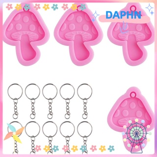 DAPHS แม่พิมพ์ซิลิโคน สีชมพู สําหรับทําพวงกุญแจ จี้เครื่องประดับ DIY