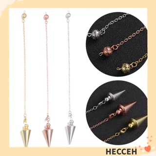 Hecceh Reiki จี้ลูกตุ้มโลหะ ทองแดง สไตล์โบราณ สีทอง สีเงิน สําหรับของขวัญ