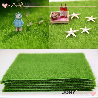 Jony พรมหญ้าเทียม มอสจําลอง สีเขียว สําหรับตกแต่งสวน สนามหญ้า DIY