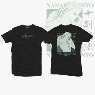 ร้อน！ เสื้ออนิเมะ Jujutsu Kaisen - Kento Nanami เสื้อยืดผ้าฝ้ายแขนสั้นพิมพ์ลายอนิเมะสุดฮอตของญี่ปุ่น แฟชั่น ใหม่