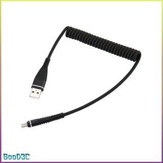 [Instock] Usb-C Type C Cable Coiled Spring Type-C Data Sync Charging [P/1]