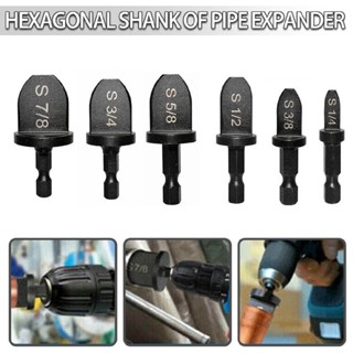 6pcs Swaging Tool Drill Bit Air Conditioner Copper Pipe Flaring Tube Expander