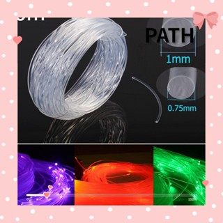 PATH สายไฟเบอร์ออปติก พลาสติก Led ขนาด 50 ม. X 0.75 มม. / 1.0 มม. สําหรับตกแต่งบ้าน