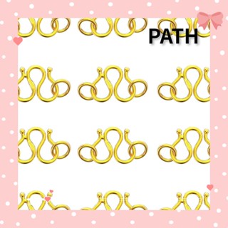 Path ตะขอ รูปตัว M ขนาด 8.5*8 มม. เส้นผ่านศูนย์กลาง 4.5 มม. สําหรับทําสร้อยคอ สร้อยคอ สีทอง