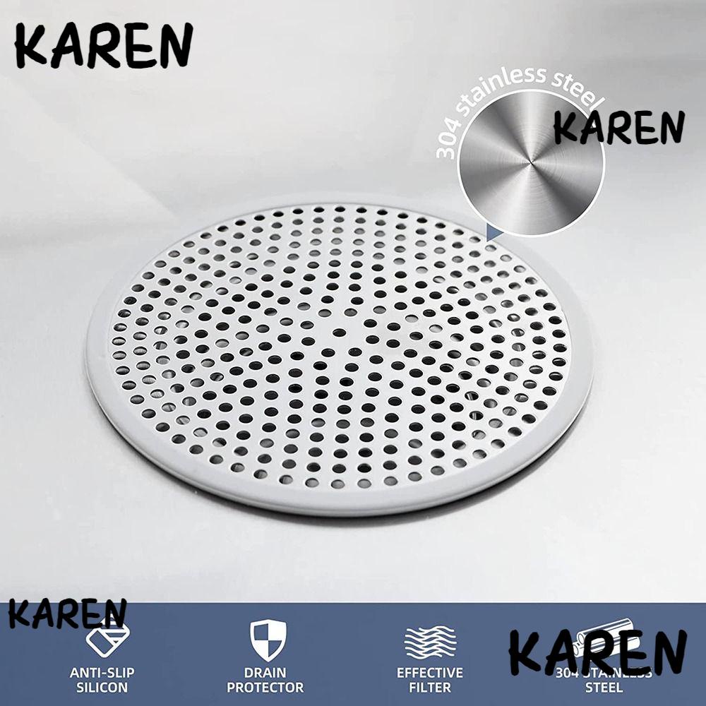Karen ที่กรองท่อระบายน้ําอ่างอาบน้ํา อ่างล้างจาน ห้องครัว ในครัวเรือน ป้องกันการปิดกั้น อ่างอาบน้ํา ดักจับเส้นผม อ่างอาบน้ํา ตัวกั้น ห้องน้ํา ชั้นระบายน้ํา กรองท่อระบายน้ํา