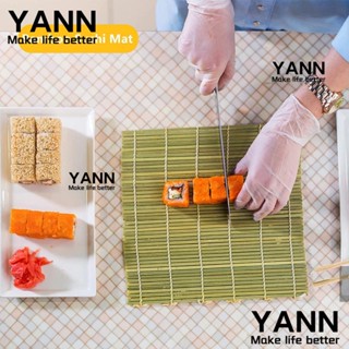 YANN1 ลูกกลิ้งไม้ไผ่ แบบไม่ติด สําหรับทําซูชิ DIY