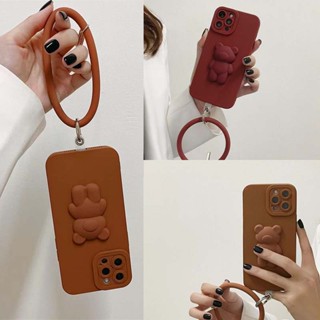 Samsung A53 A73 A33 A13 A23 A04S M53 M23 M33 M53 A04 M13 A04E A34 A54 A24 M54 Phone Case Cute Bear With Bracelet TPU Soft Cover